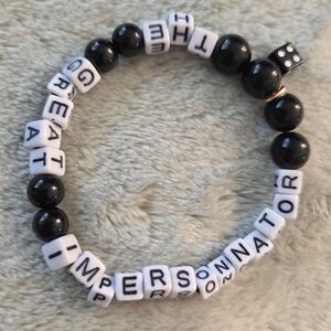 Black and White Beaded Bracelet